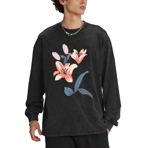 Men's Crew Neck Long-Sleeved T-Shirt